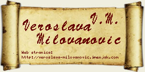 Veroslava Milovanović vizit kartica